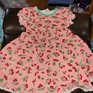 GUC Matilda Jane Girls sz 6 Happy and Free Cherry Pie Lap Dress